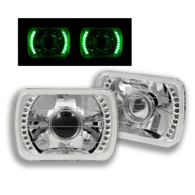 Buick Reatta 1988-1991 Green LED Sealed Beam Projector Headlight Conversion