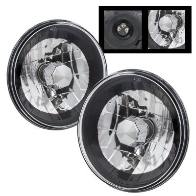 Chevy Blazer 1969-1979 Black Chrome Sealed Beam Headlight Conversion