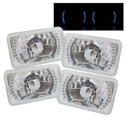 Honda Accord 1982-1985 Blue LED Sealed Beam Headlight Conversion Low and High Beams