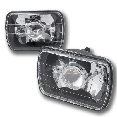 Buick Century 1978-1981 Black Chrome Sealed Beam Projector Headlight Conversion