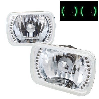 Buick Reatta 1988-1991 7 Inch Green LED Sealed Beam Headlight Conversion