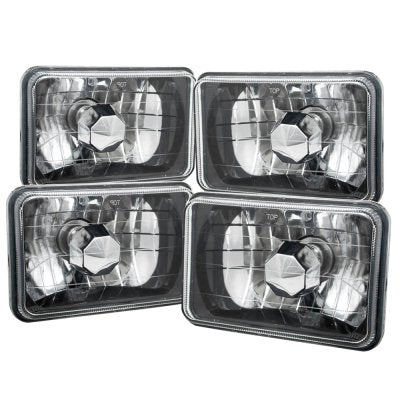 Chrysler Laser 1984-1986 Black Chrome Sealed Beam Headlight Conversion Low and High Beams