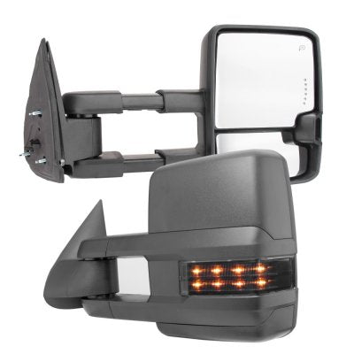 GMC Sierra 2003-2006 Towing Mirrors Smoked LED Lights Power Heated