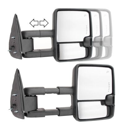 GMC Sierra 2007-2013 Towing Mirrors Smoked LED Lights Power Heated