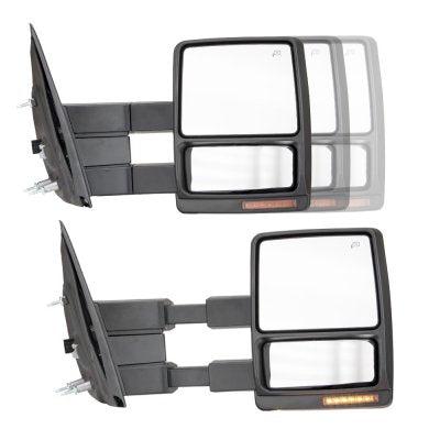 Ford F150 2007-2014 Chrome Towing Mirrors Power Heated LED Signal Lights