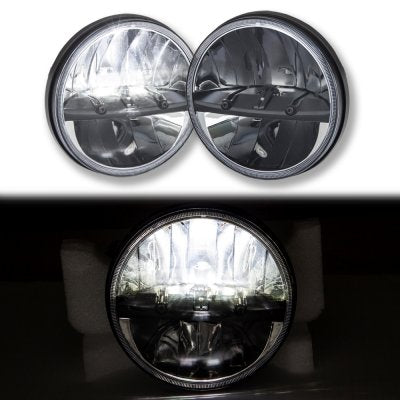 Jeep Wagoneer 1974-1978 Black LED Sealed Beam Headlight Conversion