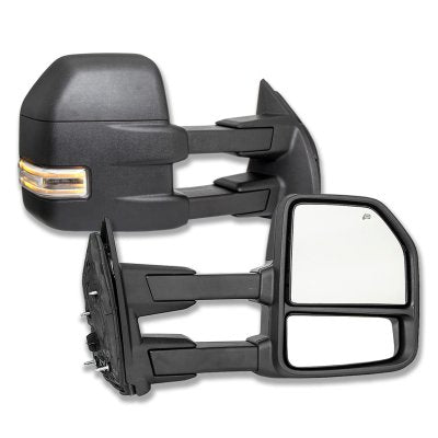 Ford F250 Super Duty 2003-2007 Towing Mirrors LED DRL Lights Power Heated