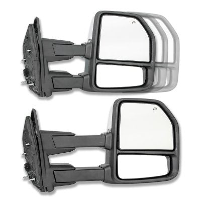 Ford F350 Super Duty 2003-2007 Chrome Towing Mirrors LED DRL Lights Power Heated