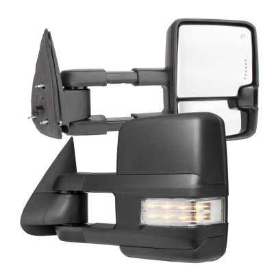 Chevy Silverado 2500HD 2001-2002 Towing Mirrors Clear LED Lights Power Heated