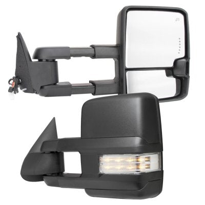 Chevy Tahoe 1995-1999 Power Towing Mirrors Clear LED Lights