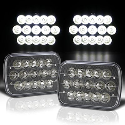 Buick Reatta 1988-1991 Black Full LED Seal Beam Headlight Conversion