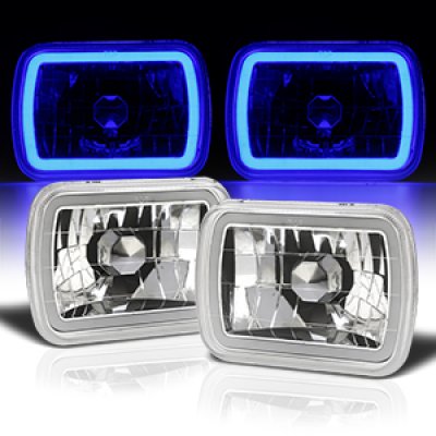 Buick Skylark 1980-1985 Blue Halo Tube Sealed Beam Headlight Conversion