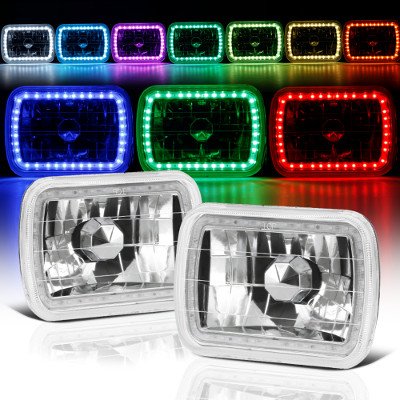 Chrysler Cordoba 1980-1983 Color SMD LED Sealed Beam Headlight Conversion Remote