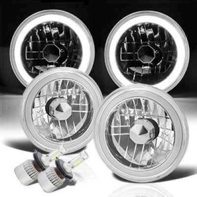 Jeep Wrangler JK 2007-2017 LED Headlights Kit Halo Tube