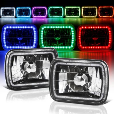 Buick Regal 1978-1980 Black Color SMD LED Sealed Beam Headlight Conversion Remote