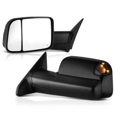 Dodge Ram 2500 2010-2018 Power Heated Towing Mirrors Smoked Signal Lights Temp Sensor
