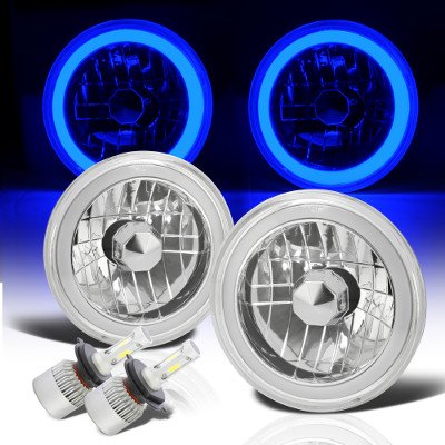 Chevy Vega 1971-1977 Blue Halo Tube LED Headlights Kit