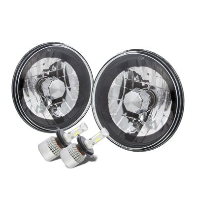 Chevy Blazer 1969-1979 Black Chrome LED Headlights Kit