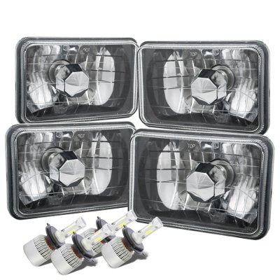 Toyota Cressida 1981-1984 Black Chrome LED Headlights Kit Low and High Beams