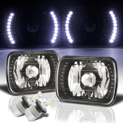 Chevy Citation 1980-1985 LED Black Chrome LED Headlights Kit