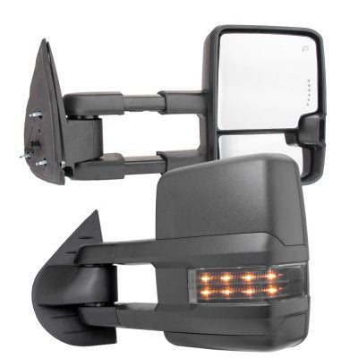 Toyota Sequoia 2008-2020 Smoked LED Signal Towing Mirrors Power Heated