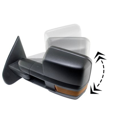 GMC Sierra 2014-2018 Power Folding Towing Mirrors LED Lights Heated