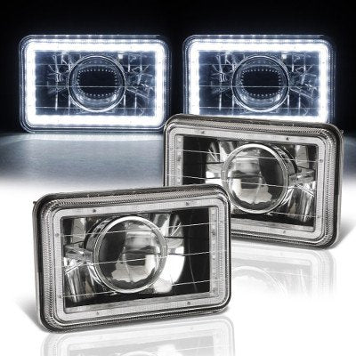 Chrysler Fifth Avenue 1984-1990 Black SMD LED Sealed Beam Projector Headlight Conversion