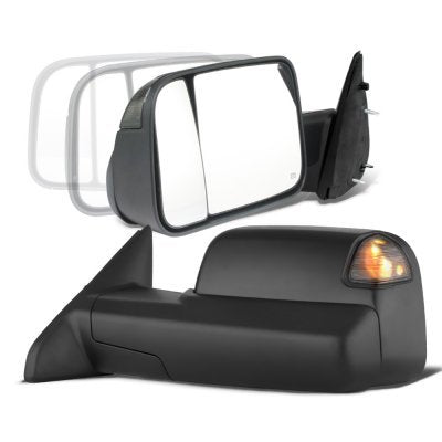 Dodge Ram 3500 2003-2009 Power Folding Towing Mirrors Conversion Smoked LED Signal