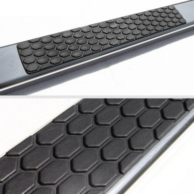 Dodge Ram 1500 Quad Cab 2019-2026 Running Boards Hex Steps Stainless 5 Inch