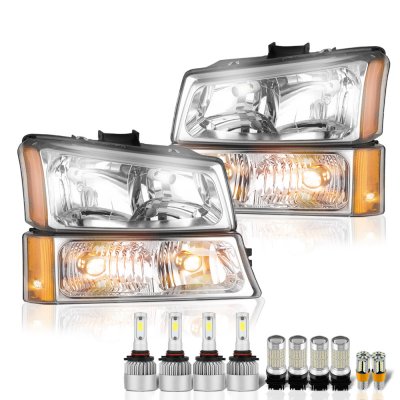 Chevy Silverado 2003-2006 Headlights LED Bulbs Complete Kit