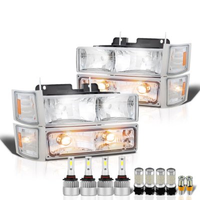 1994 GMC Jimmy Full Size Headlights LED Bulbs Complete Kit