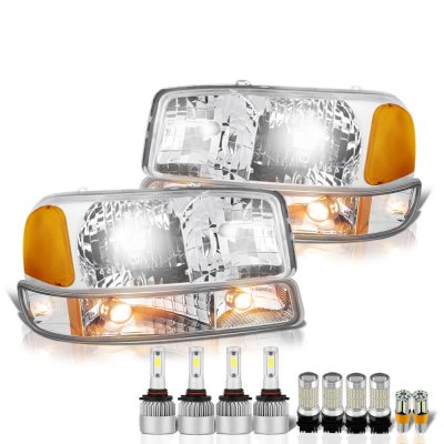 GMC Sierra 3500 2001-2006 LED Headlight Bulbs Complete Kit