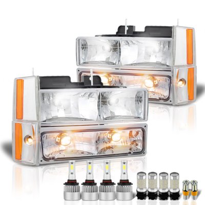 Chevy 1500 Pickup 1988-1993 Headlights LED Bulbs Complete Kit