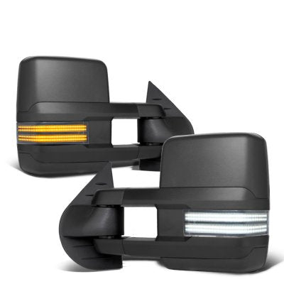 GMC Sierra 2007-2013 Tow Mirrors Switchback LED DRL Sequential Signal