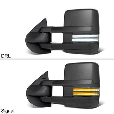 GMC Yukon Denali 2007-2014 Tow Mirrors Switchback LED DRL Sequential Signal