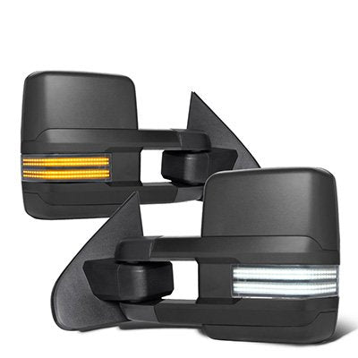 Toyota Tundra 2014-2021 Tow Mirrors Blind Spot Switchback LED DRL Sequential Signal
