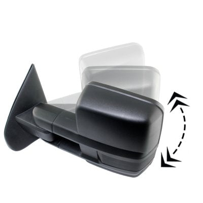 Chevy Silverado 2500HD 2015-2019 Power Folding Tow Mirrors Smoked Switchback LED DRL Sequential Signal