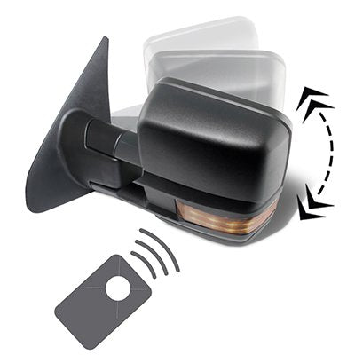 Chevy Silverado 2500HD 2015-2019 Power Folding Tow Mirrors Conversion LED Lights