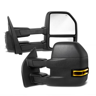 Ford F150 2015-2020 Towing Mirrors Power Heated Smoked LED Signal Puddle Lights