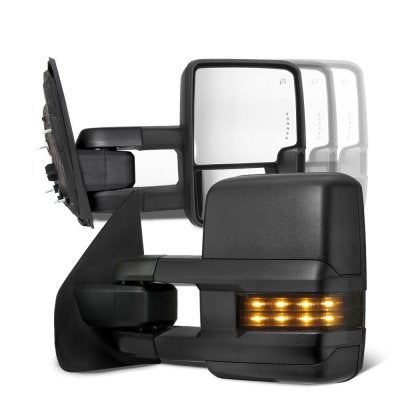 Toyota Tacoma 2016-2023 Tow Mirrors Smoked LED Lights Power Heated