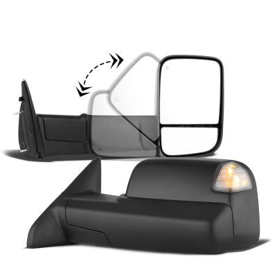 Dodge Ram 1500 1998-2001 New Towing Mirrors Power Heated Clear Signal Lights