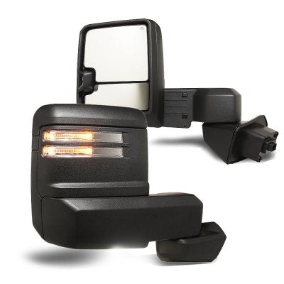 Chevy Silverado 1500 2019-2025 Towing Mirrors LED Lights Power Heated Glass
