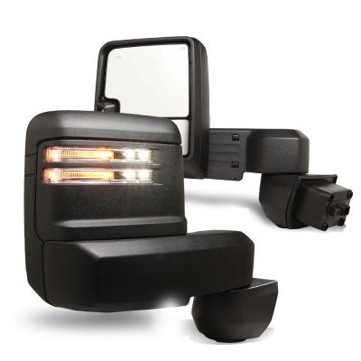 Chevy Silverado 3500HD 2020-2025 Towing Mirrors LED Lights Power Heated Glass