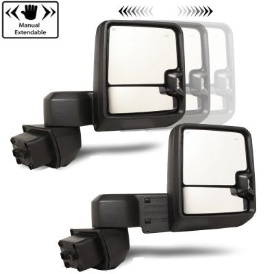 Chevy Silverado 3500HD 2020-2025 Towing Mirrors Smoked LED Lights Power Heated Glass