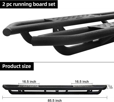 Chevy Silverado 1500 Crew Cab 2019-2026 Rock Sliders Nerf Bars