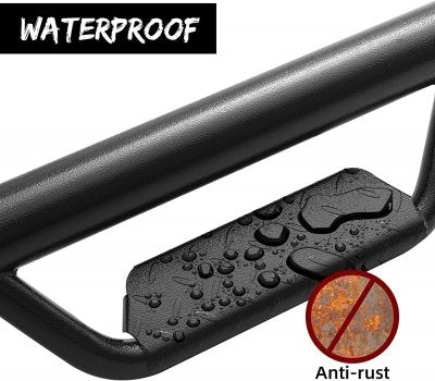Chevy Silverado 1500 Double 2019-2026 Black Off Road Nerf Bars