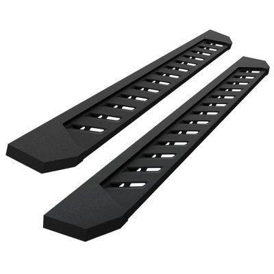 GMC Sierra 1500 Crew Cab 2007-2013 Black Nerf Bars 7 inch