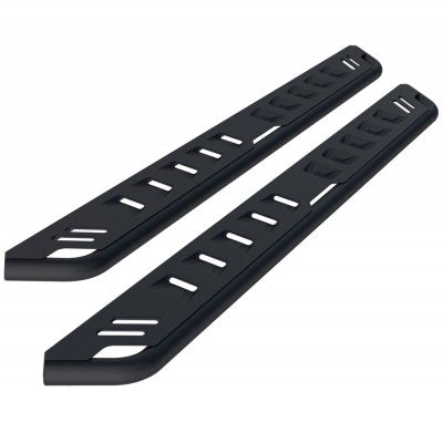 GMC Sierra 2500HD Crew Cab 2007-2014 Black Nerf Bars 7 inch