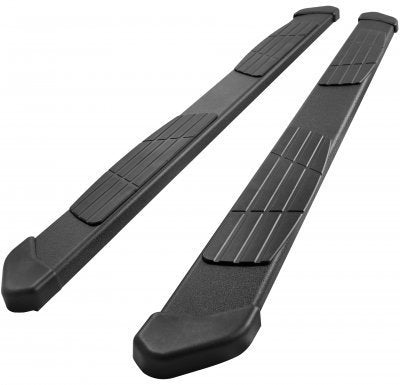 Chevy Silverado 2500HD Crew Cab 2007-2014 Black Running Boards 6 inch