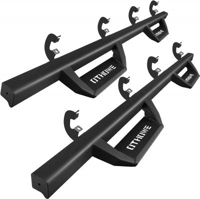 Chevy Silverado 1500 Crew Cab 2019-2026 Black Nerf Bars